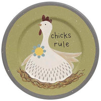 Classy Chick Plate 2 Asstd - The Fox Decor