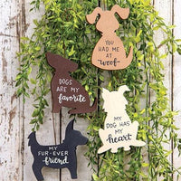 4 Set My Dog is My Favorite Wooden Ornaments - The Fox Decor