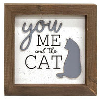 You Me and the Cat Shadowbox Frame - The Fox Decor