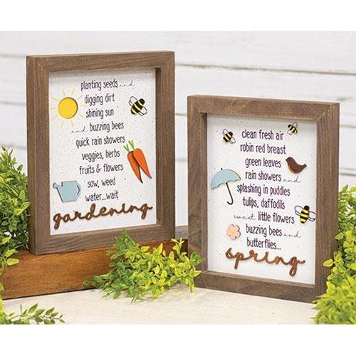 Spring Shadowbox Frame - The Fox Decor