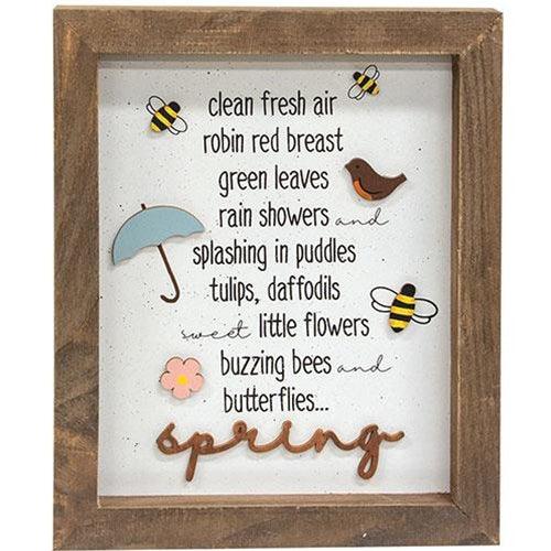 Spring Shadowbox Frame - The Fox Decor