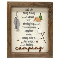 Camping Shadowbox Frame - The Fox Decor