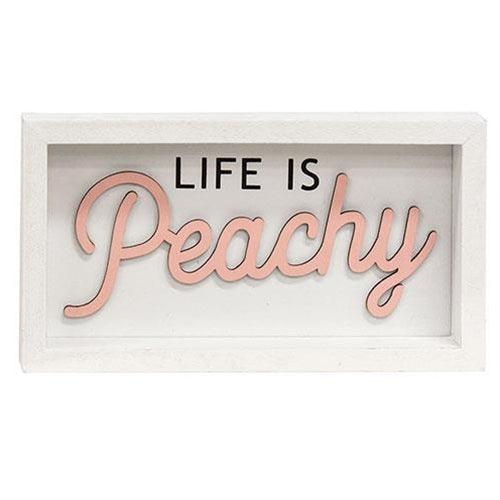 Life is Peachy Box Sign - The Fox Decor