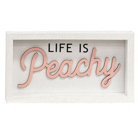 Thumbnail for Life is Peachy Box Sign - The Fox Decor