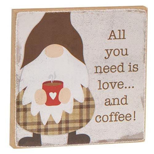 Coffee Gnome Block 3 Asstd - The Fox Decor