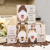 Coffee Gnome Block 3 Asstd - The Fox Decor