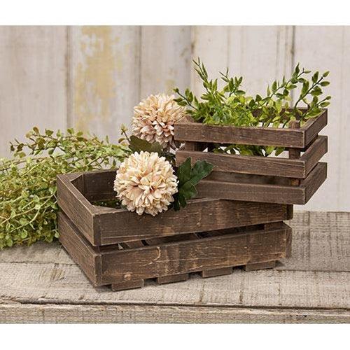 Medium Wooden Crate - The Fox Decor