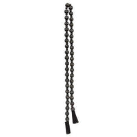 Distressed Black Bead Garland with Tassels - The Fox Decor