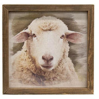 Thumbnail for Serious Sheep Framed Print Wood Frame - The Fox Decor