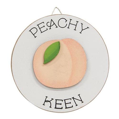 Peachy Keen Mini Round Easel Sign 3 Asstd - The Fox Decor