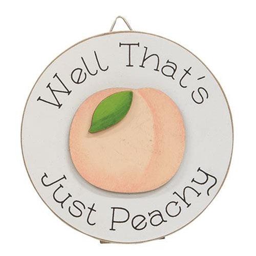 Peachy Keen Mini Round Easel Sign 3 Asstd - The Fox Decor