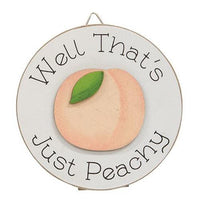 Peachy Keen Mini Round Easel Sign 3 Asstd - The Fox Decor