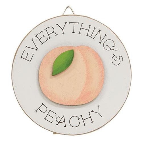 Peachy Keen Mini Round Easel Sign 3 Asstd - The Fox Decor