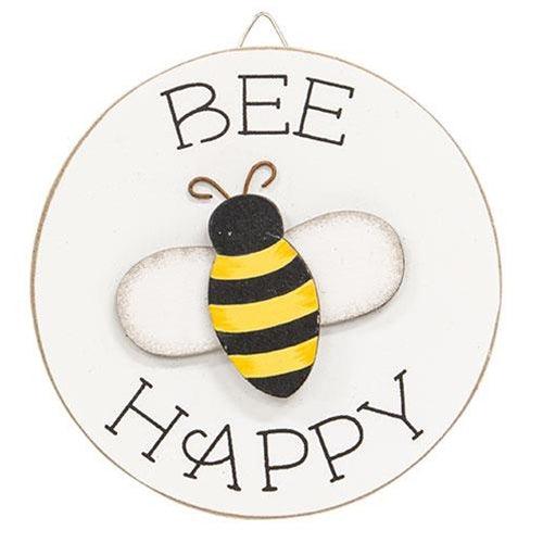 Queen Bee Mini Round Easel Sign 3 Asstd - The Fox Decor