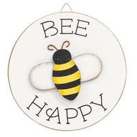 Queen Bee Mini Round Easel Sign 3 Asstd - The Fox Decor