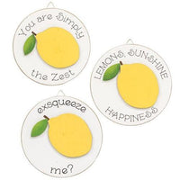 Exsqueeze Me Mini Round Easel Sign 3 Asstd - The Fox Decor