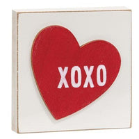 Thumbnail for XOXO Heart Square Block - The Fox Decor