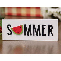 Summer With Watermelon Block - The Fox Decor