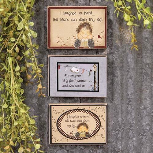 I Laughed Magnet 3 Asstd - The Fox Decor