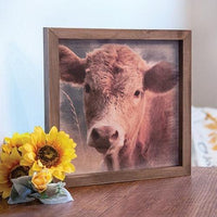 Thumbnail for Cow Portrait Framed Print - The Fox Decor