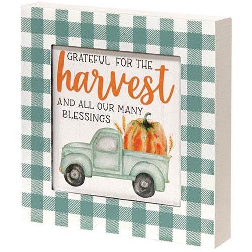 Grateful for the Harvest Box Sign - The Fox Decor