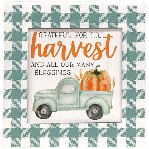Grateful for the Harvest Box Sign - The Fox Decor