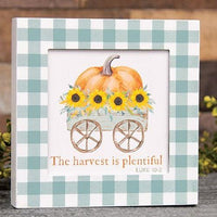 The Harvest Is Plentiful Box Sign - The Fox Decor