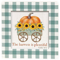 The Harvest Is Plentiful Box Sign - The Fox Decor