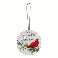 Heaven & Nature Sing Cardinal Ornament 3 Asstd - The Fox Decor