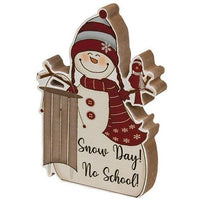 Candy Cane Wishes Chunky Snowman 2 Asstd - The Fox Decor