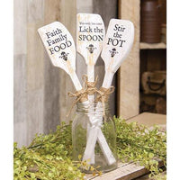 Lick the Spoon Decorative Wooden Spatula - The Fox Decor