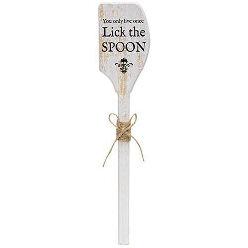 Lick the Spoon Decorative Wooden Spatula - The Fox Decor