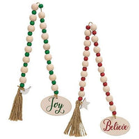 Thumbnail for Believe or Joy Beaded Garland 2 Asstd - The Fox Decor