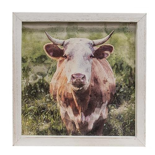 Red Cow Framed Portrait - The Fox Decor