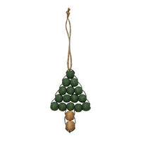 Thumbnail for Wooden Beaded Christmas Tree Ornament 2 Asstd