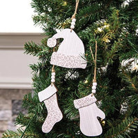 Thumbnail for Cheetah Print Winter Clothes Ornament 3 Asstd - The Fox Decor