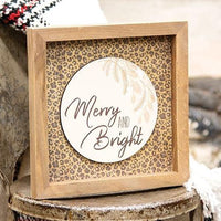 Thumbnail for Merry and Bright Cheetah Print Frame - The Fox Decor