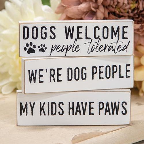 We're Dog People Thin Mini Block 3 Asstd - The Fox Decor