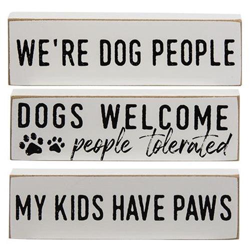 We're Dog People Thin Mini Block 3 Asstd - The Fox Decor