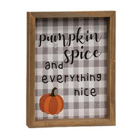 Thumbnail for Pumpkin Spice and Everything Nice Framed Sign