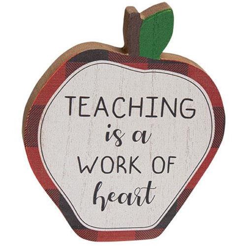 2 Set Work of Heart Apple Blocks - The Fox Decor