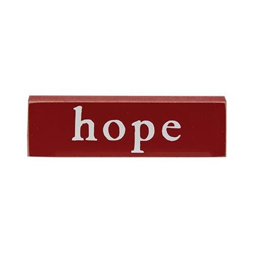 Faith Hope or Joyous Thin Mini Block 3 Asstd - The Fox Decor