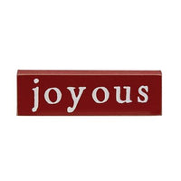 Thumbnail for Faith Hope or Joyous Thin Mini Block 3 Asstd - The Fox Decor