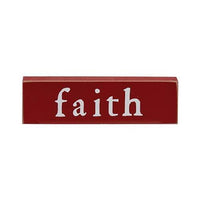 Thumbnail for Faith Hope or Joyous Thin Mini Block 3 Asstd - The Fox Decor