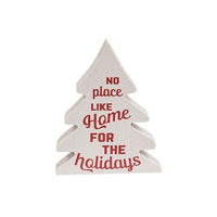 3 Set Holly Jolly Chunky Wooden Trees - The Fox Decor
