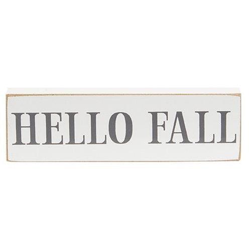 Hello Fall Skinny Block 3 Asstd - The Fox Decor
