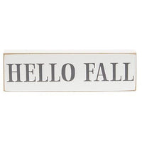 Hello Fall Skinny Block 3 Asstd - The Fox Decor