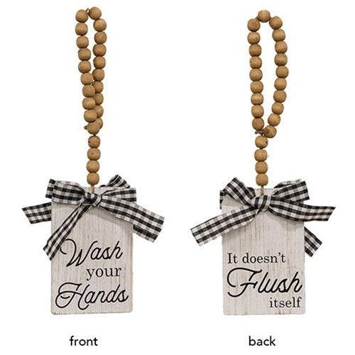 Live Laugh Poop Door Ornament 3 Asstd - The Fox Decor