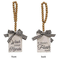 Thumbnail for Live Laugh Poop Door Ornament 3 Asstd - The Fox Decor