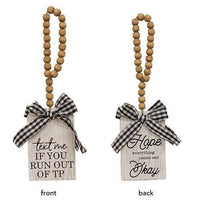 Thumbnail for Live Laugh Poop Door Ornament 3 Asstd - The Fox Decor